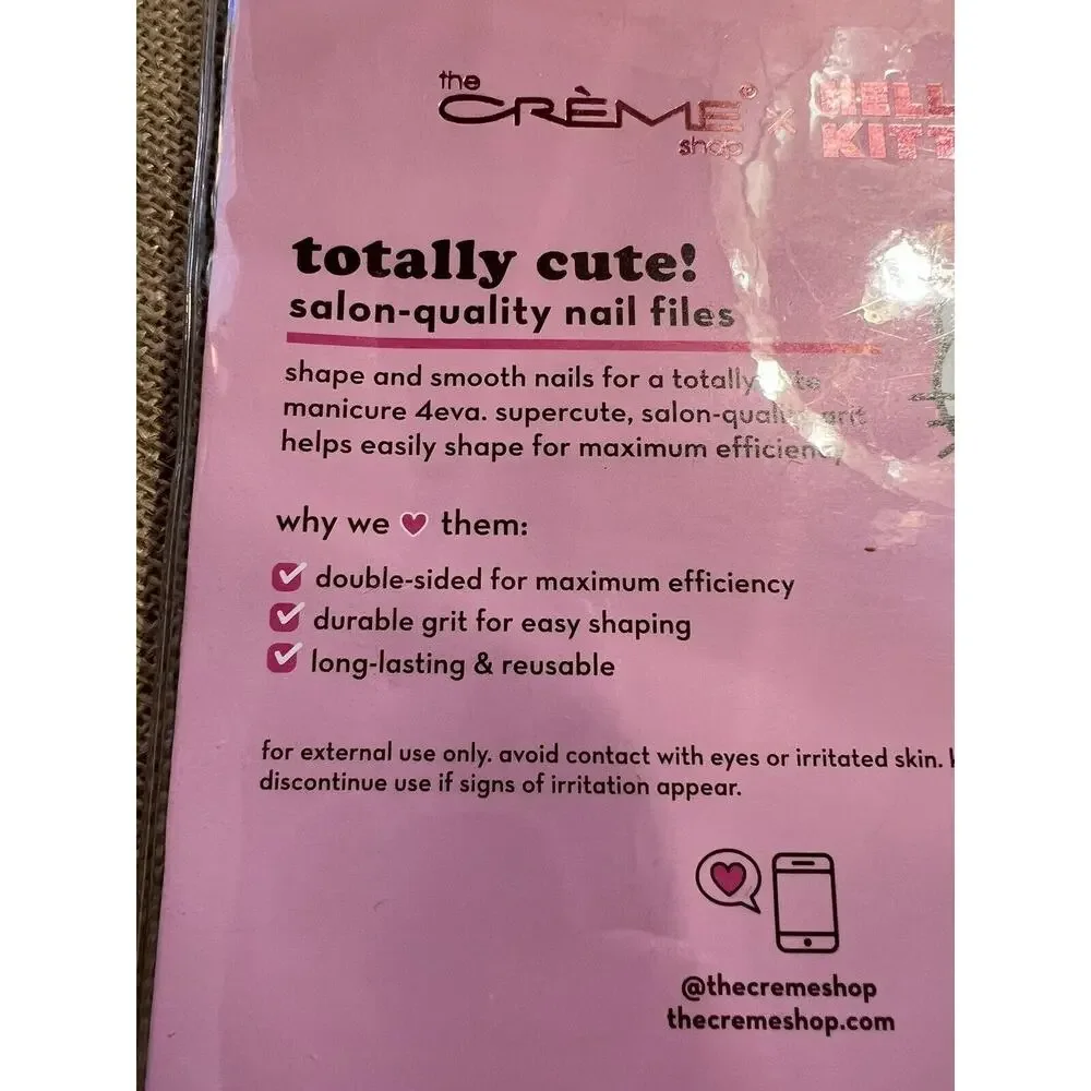 HELLO KITTY Sets of Nail Files-SET OF 2 --TOTALLY CUTE and FLAWLESS